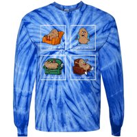 Potato Day Pun Meme Cute Yam Vegan Vegetarian Vegetable Gift Tie-Dye Long Sleeve Shirt