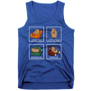 Potato Day Pun Meme Cute Yam Vegan Vegetarian Vegetable Gift Tank Top