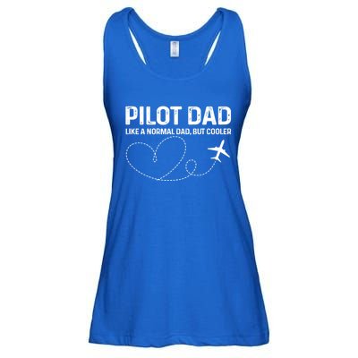 Pilot Dad Pilot Father Like A Normal Dad Only Cooler Gift Ladies Essential Flowy Tank