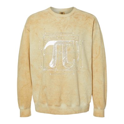 Pi Day Pi Symbol Funny Math Teacher Colorblast Crewneck Sweatshirt