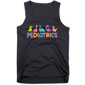 Pediatrics Dinosaurs Peds Nurse Crew Appreciation Pediatric Tank Top