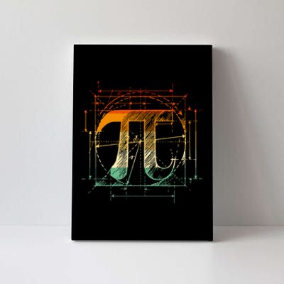 Pi Day Pi Symbol Funny Math Teacher Canvas