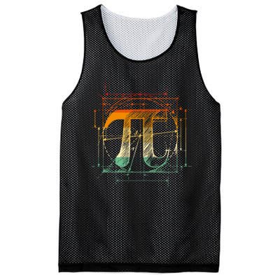 Pi Day Pi Symbol Funny Math Teacher Mesh Reversible Basketball Jersey Tank