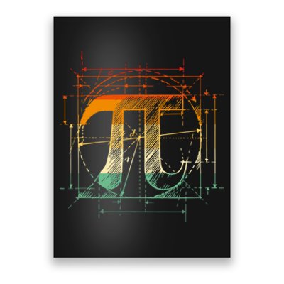 Pi Day Pi Symbol Funny Math Teacher Poster