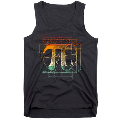 Pi Day Pi Symbol Funny Math Teacher Tank Top