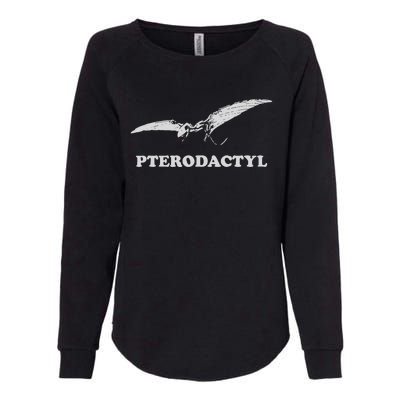 Pterodactyl Dinosaur Womens California Wash Sweatshirt