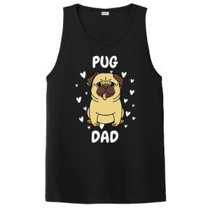 Pug Dad Papa Daddy Pa Father For Father’s Day PosiCharge Competitor Tank