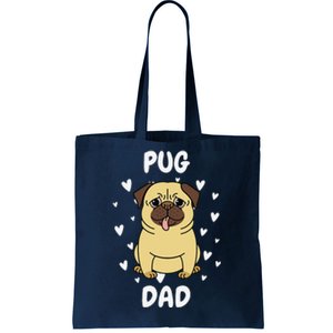 Pug Dad Papa Daddy Pa Father For Father’s Day Tote Bag