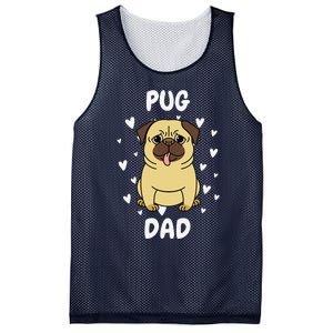 Pug Dad Papa Daddy Pa Father For Father’s Day Mesh Reversible Basketball Jersey Tank