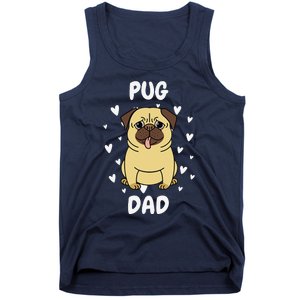 Pug Dad Papa Daddy Pa Father For Father’s Day Tank Top