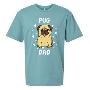 Pug Dad Papa Daddy Pa Father For Father’s Day Sueded Cloud Jersey T-Shirt