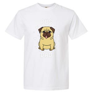 Pug Dad Papa Daddy Pa Father For Father’s Day Garment-Dyed Heavyweight T-Shirt