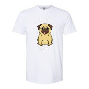 Pug Dad Papa Daddy Pa Father For Father’s Day Softstyle CVC T-Shirt