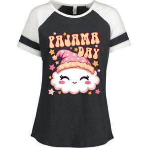 Pajama Day Enza Ladies Jersey Colorblock Tee