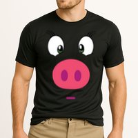 Piggy Design Pig Face Performance Shirt