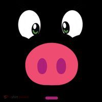 Piggy Design Pig Face Sweatshirt