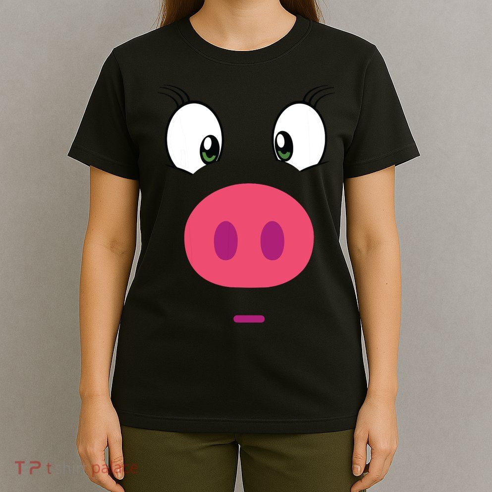 Piggy Design Pig Face T-Shirt