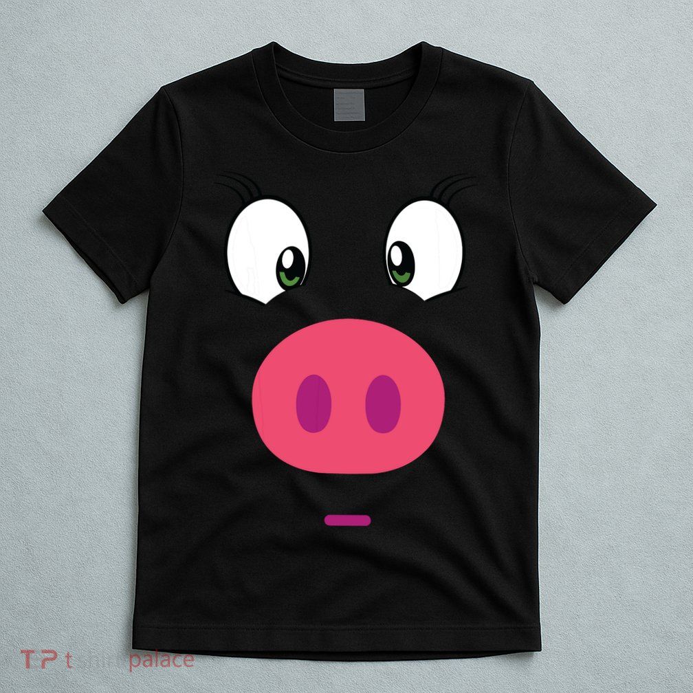 Piggy Design Pig Face T-Shirt