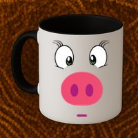 Piggy Design Pig Face Mug