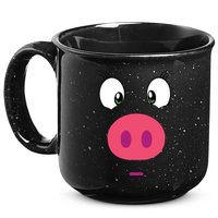 Piggy Design Pig Face 15oz Campfire Ceramic Mug
