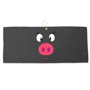 Piggy Design Pig Face Large Microfiber Waffle Golf Towel