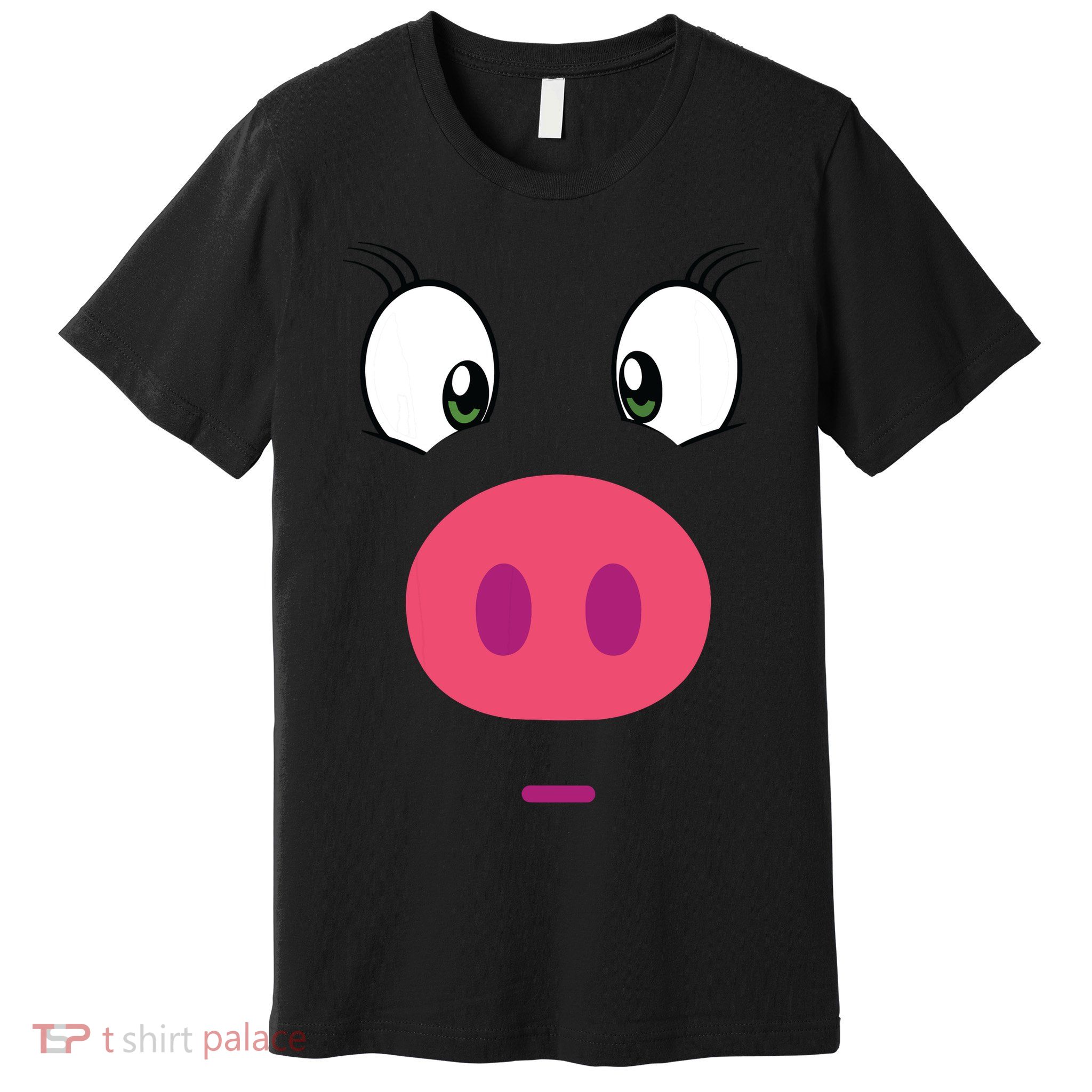 Piggy Design Pig Face Premium T-Shirt