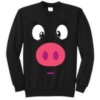 Piggy Design Pig Face Tall Sweatshirt