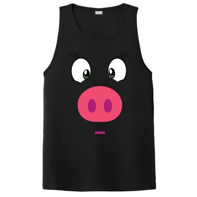 Piggy Design Pig Face PosiCharge Competitor Tank