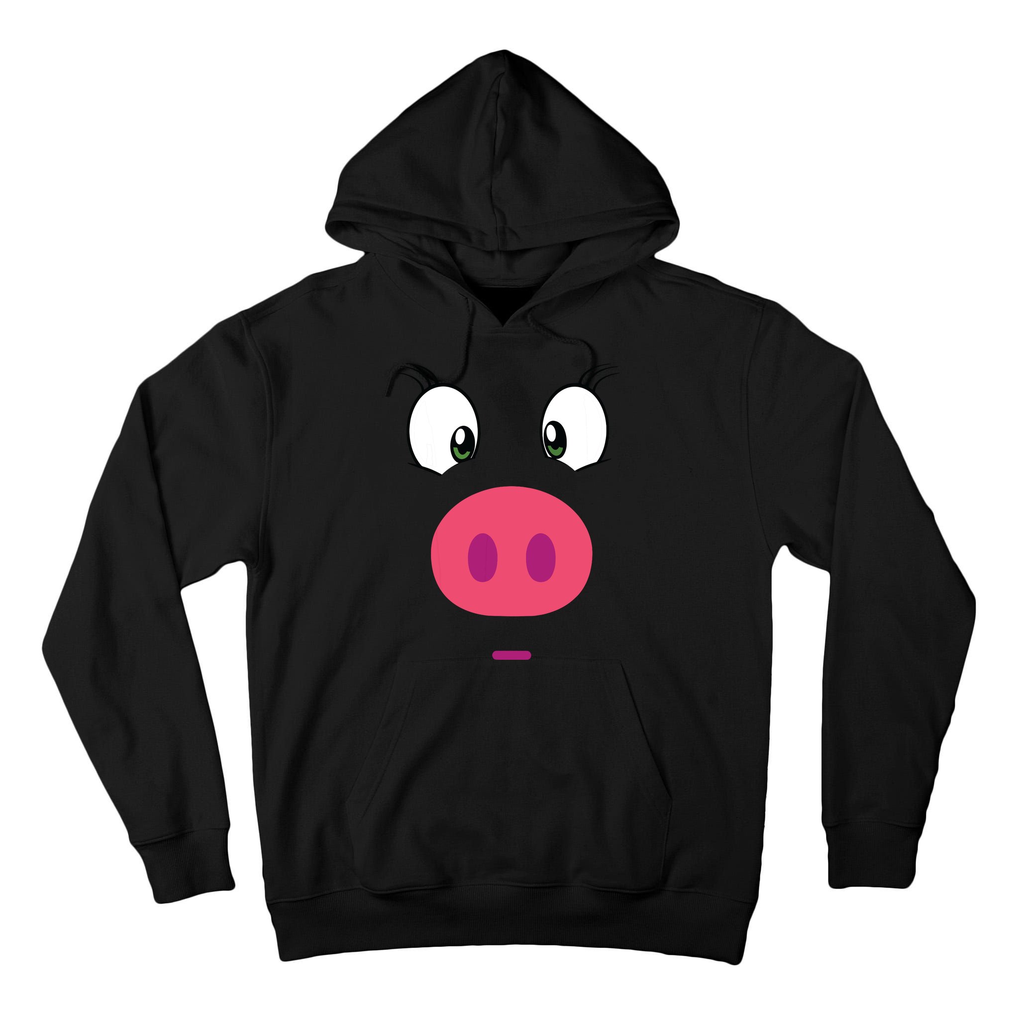 Piggy Design Pig Face Tall Hoodie