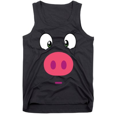 Piggy Design Pig Face Tank Top