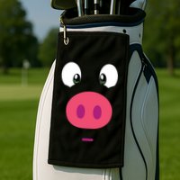 Piggy Design Pig Face Golf Towel