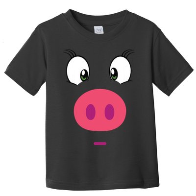 Piggy Design Pig Face Toddler T-Shirt
