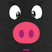 Piggy Design Pig Face Microfiber Hand Towel