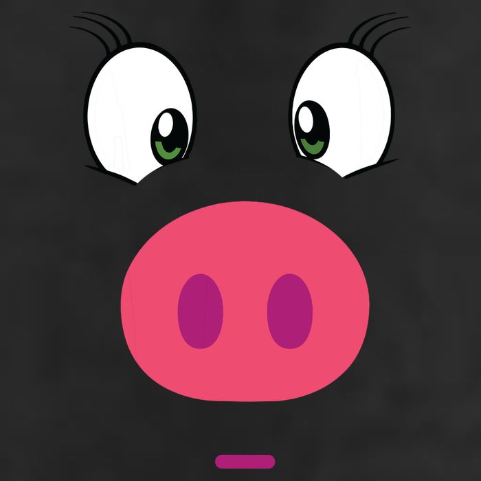 Piggy Design Pig Face Microfiber Hand Towel