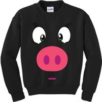 Piggy Design Pig Face Kids Sweatshirt
