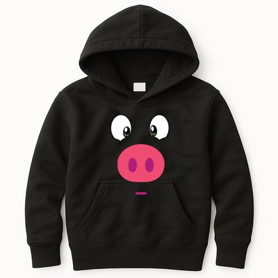 Piggy Design Pig Face Kids Hoodie