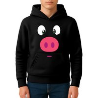 Piggy Design Pig Face Kids Hoodie