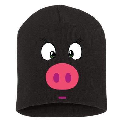 Piggy Design Pig Face Short Acrylic Beanie