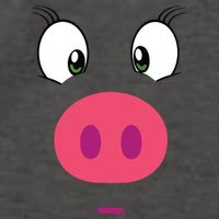 Piggy Design Pig Face Vector Backpack