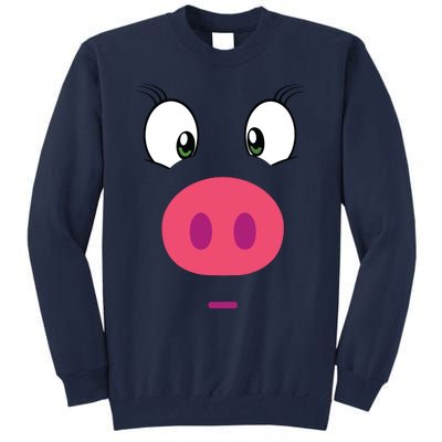 Piggy Design Pig Face Tall Sweatshirt