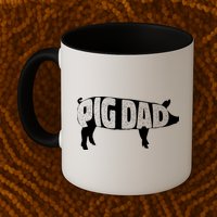 Pig Dad Pig Lover Owner Ranch Farmer Fathers Day Mug