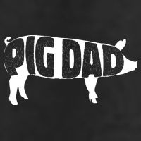Pig Dad Pig Lover Owner Ranch Farmer Fathers Day Microfiber Hand Towel