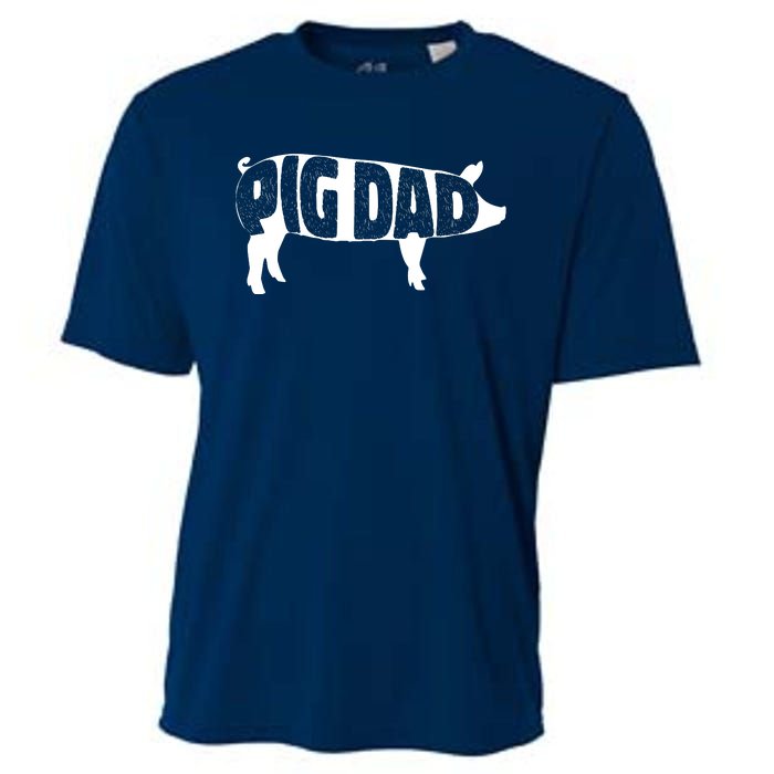 Pig Dad Pig Lover Owner Ranch Farmer Fathers Day Cooling Performance Crew T-Shirt