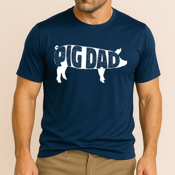 Pig Dad Pig Lover Owner Ranch Farmer Fathers Day Performance Shirt