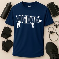 Pig Dad Pig Lover Owner Ranch Farmer Fathers Day Performance Shirt