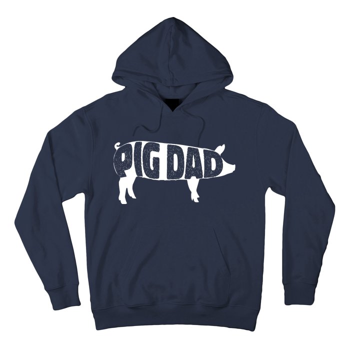 Pig Dad Pig Lover Owner Ranch Farmer Fathers Day Hoodie