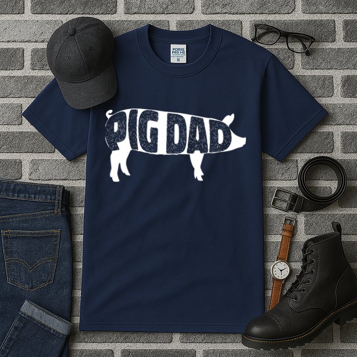Pig Dad Pig Lover Owner Ranch Farmer Fathers Day Tall T-Shirt