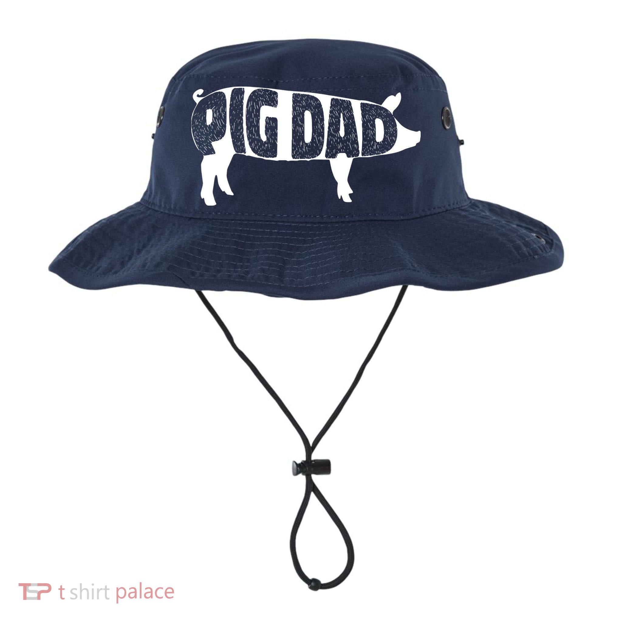 Pig Dad Pig Lover Owner Ranch Farmer Fathers Day Bucket Hat