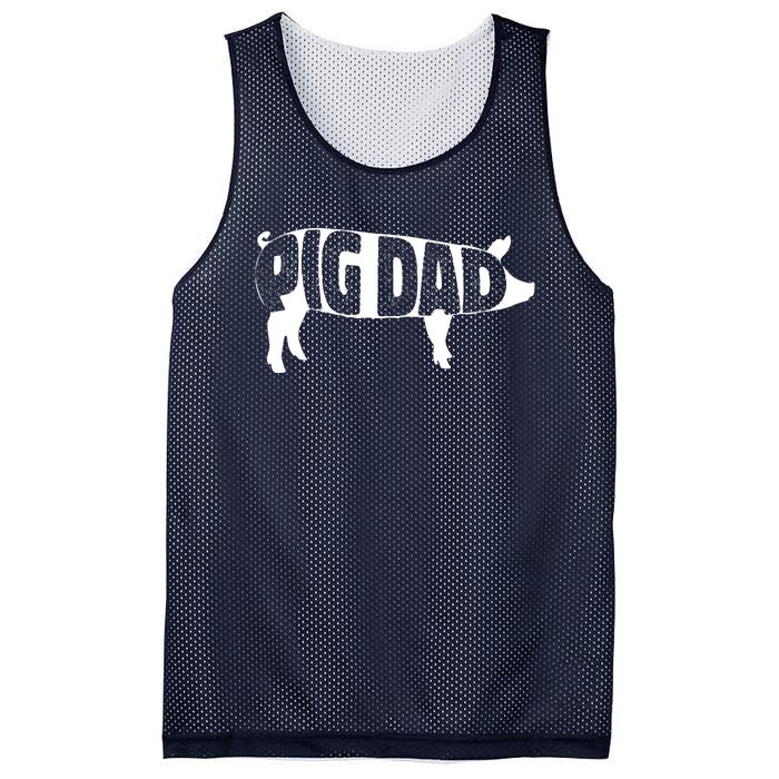 Pig Dad Pig Lover Owner Ranch Farmer Fathers Day Mesh Reversible Basketball Jersey Tank