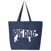 Pig Dad Pig Lover Owner Ranch Farmer Fathers Day 25L Jumbo Tote